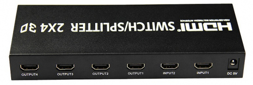 Делитель HDMI Switcher 2x4